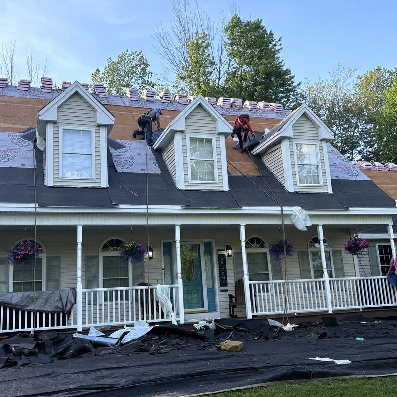 New roof installation covered by warranty